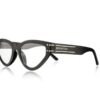 Brentoni Reading Glasses Front Shiny Black, Shiny Black Temple - +2.50