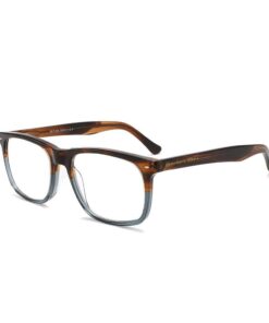 Brentoni Reading Glasses Large Matt, Crystal Green Temple - +2.00