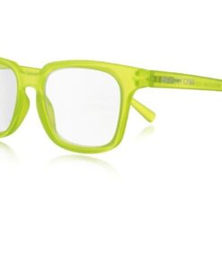 Brentoni Reading Glasses Large Matt, Crystal Green Temple - +2.50