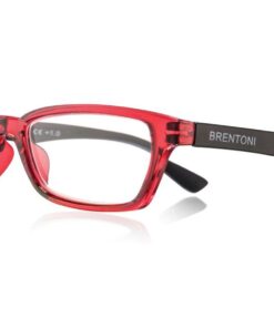 Brentoni Shiny Crystal Burgandy Reading Glasses - +2.50
