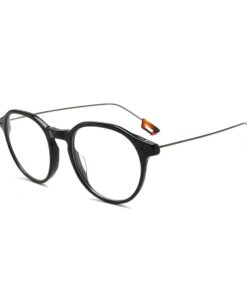 Brentoni Small Oval Purple Crystal Frame with Floral Temples Reading Glass - +1.00