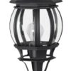 Bright Star Lighting - Die Cast Aluminium Pillar with Rounded Belly Head - Black
