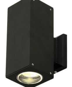 Bright Star Lighting - Long Square Die Cast Aluminium Up And Down Facing Wall Bracket - Black