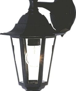 Bright Star Lighting - Outdoor 6 Panel Down Facing PVC Lantern - Black