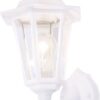Bright Star Lighting - Outdoor 6 Panel Up Facing PVC Lantern - White
