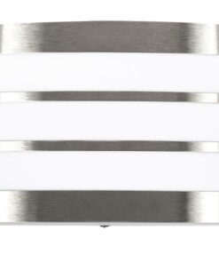 Bright Star Lighting - Rectangualr Stainless Steel Wall Bracket With White Polycarbonate Cover