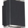 Bright Star Lighting - Rectangular Die Cast Aluminium Up And Down Facing Wall Bracket - Black