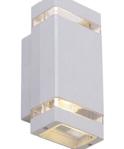 Bright Star Lighting - Rectangular Die Cast Aluminium Up And Down Facing Wall Bracket - Grey