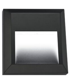Bright Star Lighting - Square LED Footlight with ABS Base & PC Cover - Black