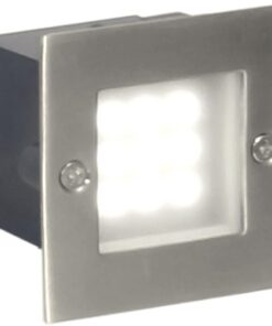 Bright Star Lighting - Square LED Footlight with Stainless Steel Cover