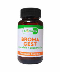 Broma Gest Bromelain + Slippery Elm Pineapple Enzyme - 60 Veg Capsules