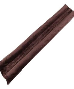 Brown-Twin Leather Wind Draft Guard Blocker Sealer Insulator-Yax