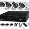 BT 4 Camera CCTV Security Recording System-Internet & 3G