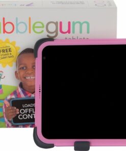 Bubblegum Junior 7" EduTab Sim Edition Tablet with Protective E.V.A Cover - Pink