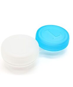 BUFFTEE Contact Lenses Case - 2 Pack Blue - Empty Lens Container