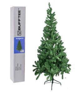 Bufftee Green Christmas Tree 1.2m - Portable with Metal Stand