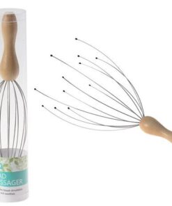 Bulk Pack 3 x Flexible Wire Head Massager With Wood Handle