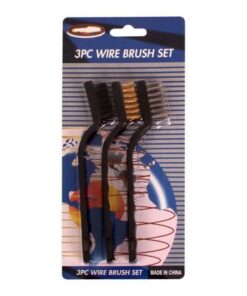 Bulk Pack 5 x Mini Wire Brush Set 3 Piece Set