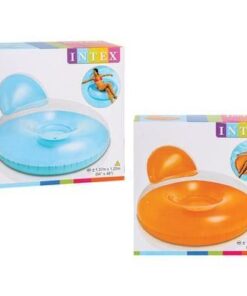 Bulk Pack 5x Intex Lounger 137x122cm Pillow-Back