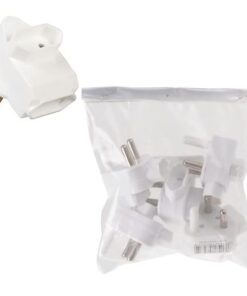 Bulk Pack 5x Plug-Adaptor 2x2pin Euro Pack of 5