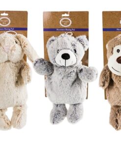Bulk Pack x 3 Microwave Heat Pad Monkey, Bear, Bunny