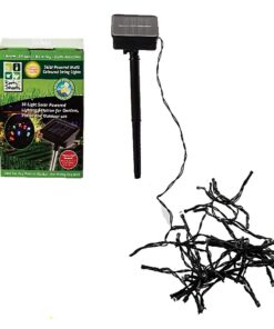 Bulk Pack x 4 Solar Garden Light String Colours 50 Lights