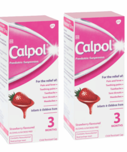Calpol Paediatric Suspension Syrup 2 x 100ml Pack