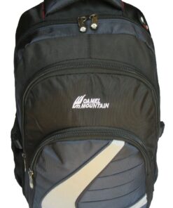 Camel Mountain Laptop Backpack - Black - Black/Blue