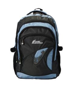 Camel Mountain Laptop Backpack - Black & Blue
