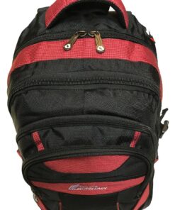 Camel Mountain Laptop Backpack - Black Red