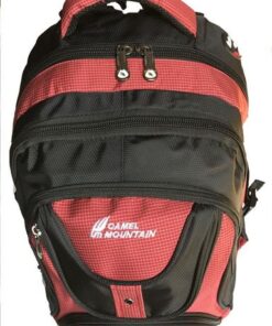 Camel Mountain Laptop Backpack - Red