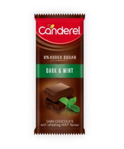 Canderel Dark Chocolate Slab - Dark & Mint - 100g