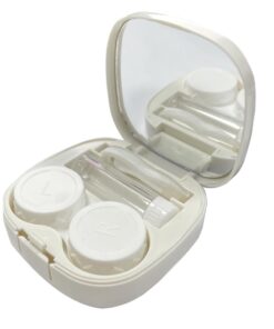 Candy Floss Contact Lens Case - White