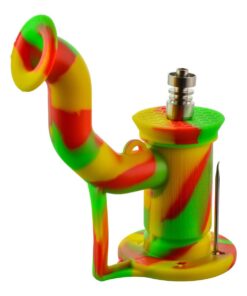 Cannabis Dab Hash Silicone Rig Pipe Bong With Banger & Dabber Tool