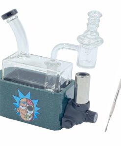 Cannabis Dab Rig In One RIO Portable Vaporizer With Built In Torch - Green