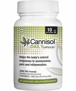 Cannisol DAILY CBD Capsules 60's - 600 mg for Pain, Anxiety & Inflammation