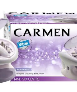 Carmen 1945 Hand Spa Centre with 12 Nail Care Attachments White & Purple