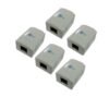 CAT5e Surface Mount Box with PCB - 1 Port - 5 Pack