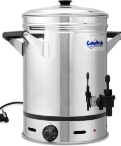 CaterPride - 18/8 Stainless Steel Electric Urn With Lid - 12 Litre