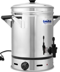CaterPride - 18/8 Stainless Steel Electric Urn With Lid - 20 Litre