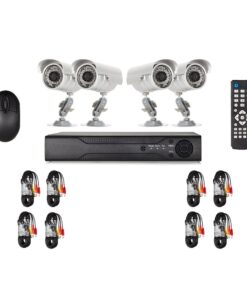 CCTV Security System Camera DVR Kit (4 Channel) Supports Live Mobile Viewing