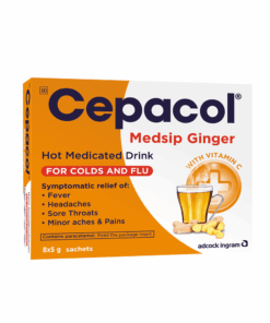 Cepacol Medsip Medicated Cold & Flu Remedy Ginger 8 EA