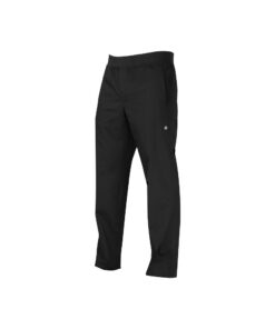 Chef Works Men's Lightweight Slim Pants- Black - XL