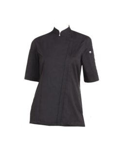 Chef Works Springfield Women's Slim Cut Chef Coat - Black - L