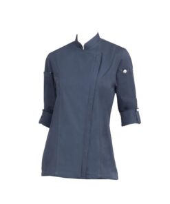 Chef Works Women's Hartford Slim Cut Chef Coat - Blue - XL