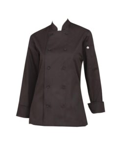 Chef Works - Women's Sofia Chef Coat - Black - M