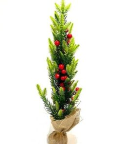 Christmas Tree in Bag with Red Fruit Teardrops