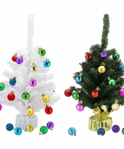 Christmas Tree With Baubles 46cm - Set of 2