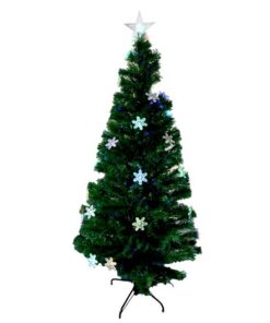 Christmas Tree With Built-In LED Lights And Fiber Optics (180cm)