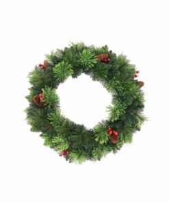 Christmas Wreath with berries and pine 60cm